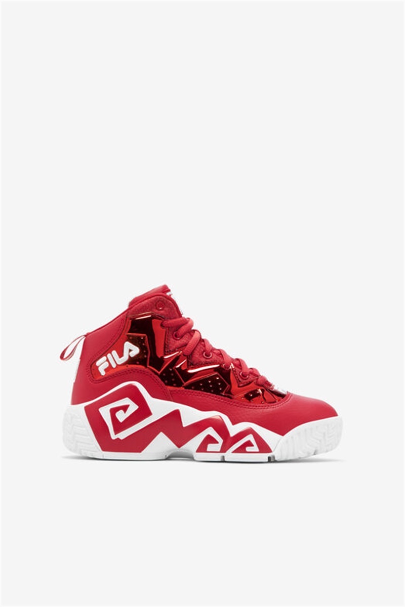 Red / White Kids\' Fila Mb Night Walk Shoes | Saudi Arabia-645012