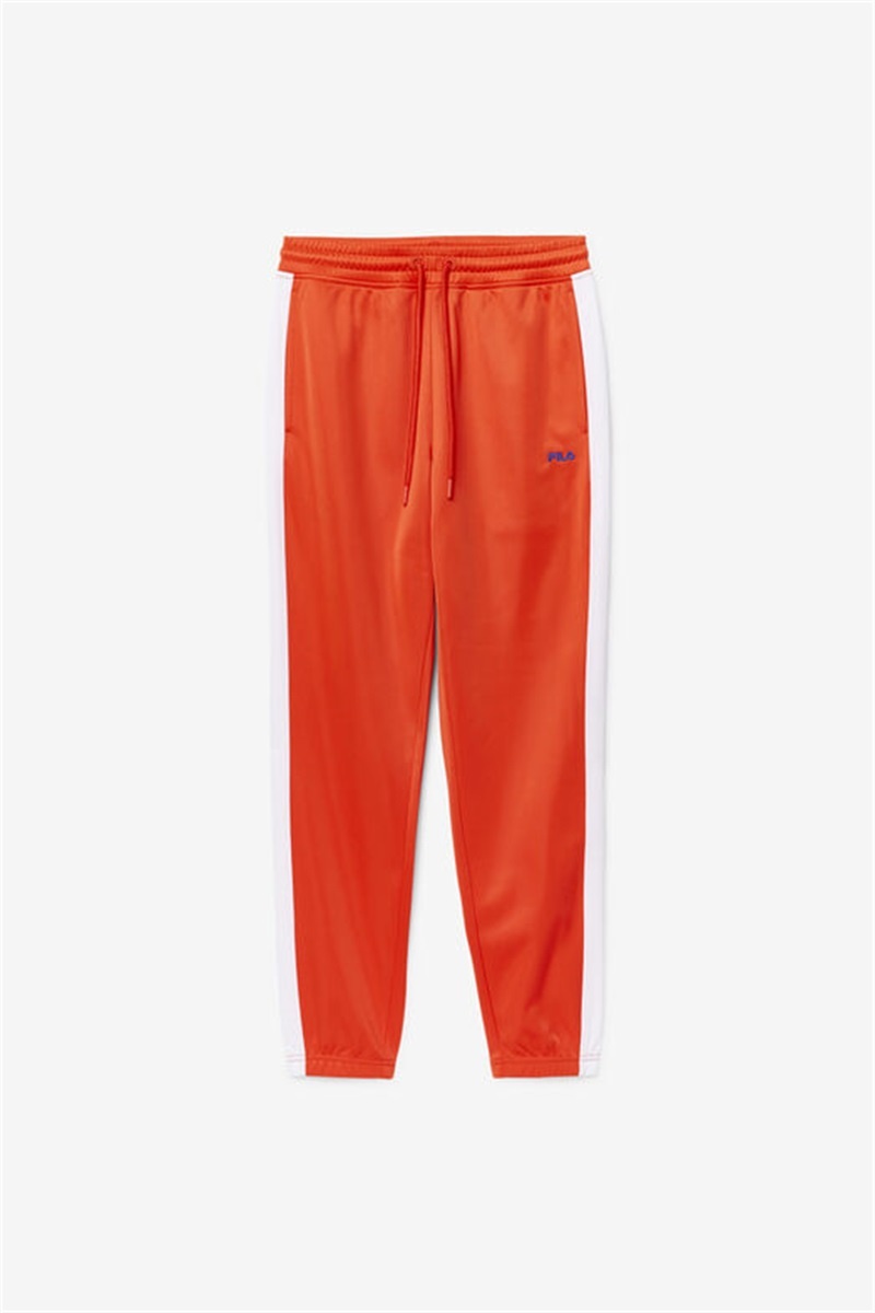Red / White Men\'s Fila Dominican Republic Pants | Saudi Arabia-271580
