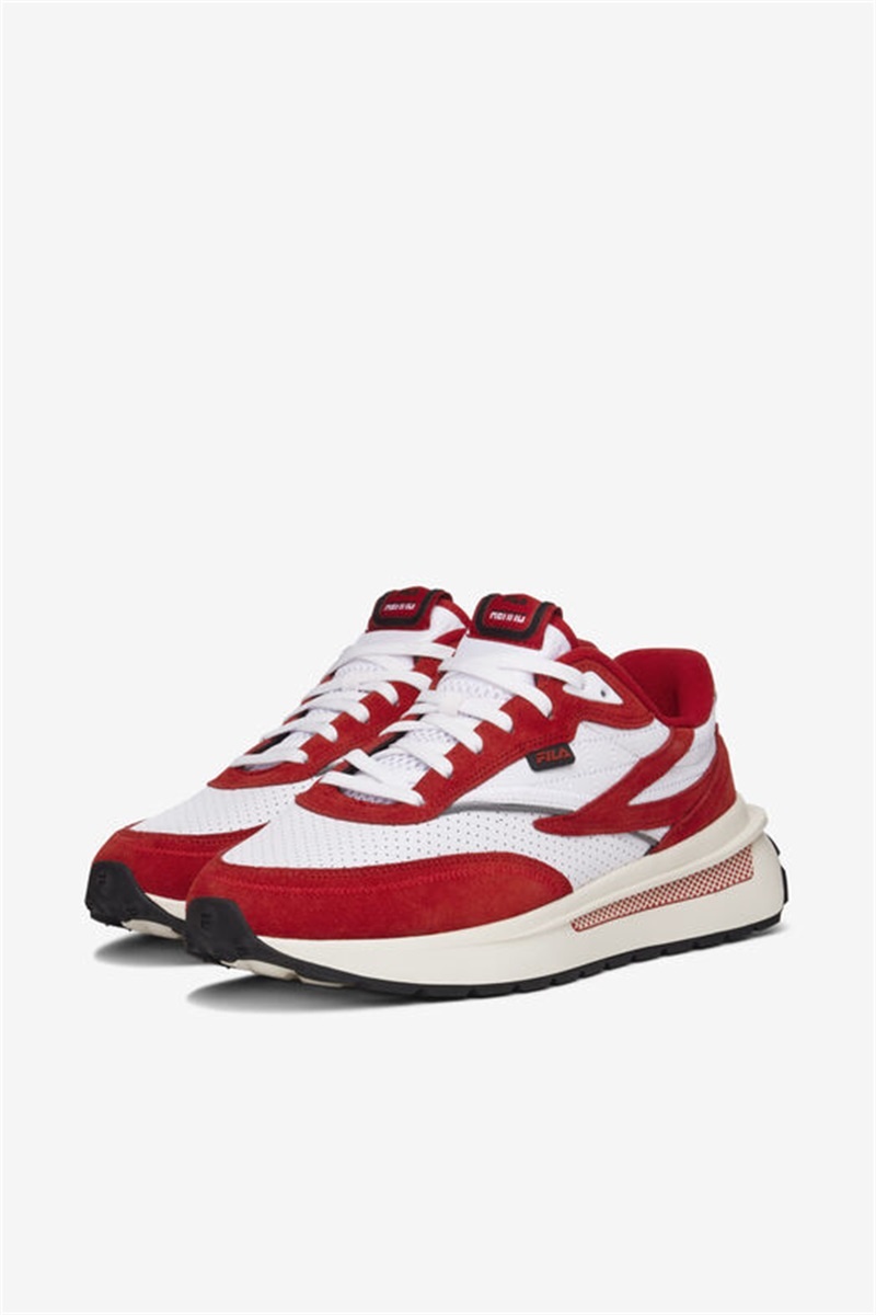 Red / White Men's Fila Renno Premium Sneakers | Saudi Arabia-931264