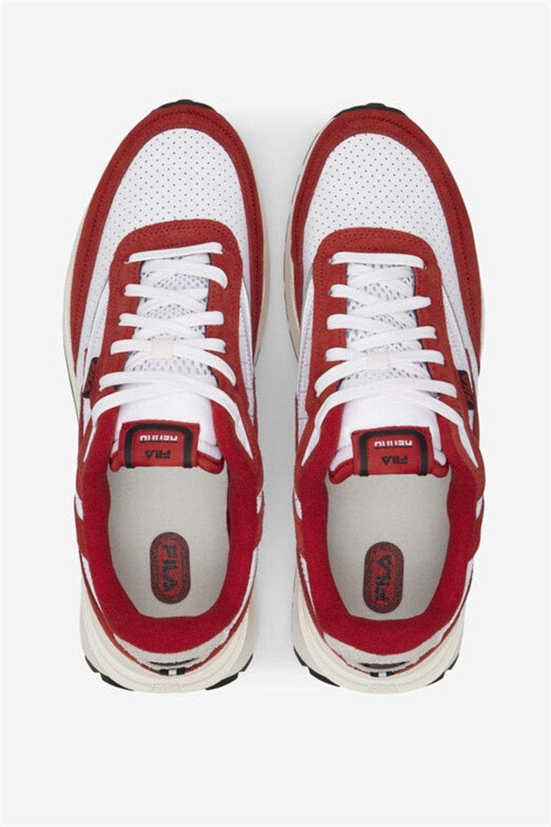 Red / White Men's Fila Renno Premium Sneakers | Saudi Arabia-931264