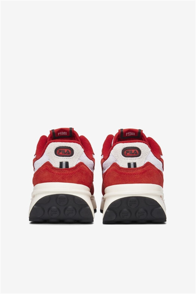 Red / White Men's Fila Renno Premium Sneakers | Saudi Arabia-931264