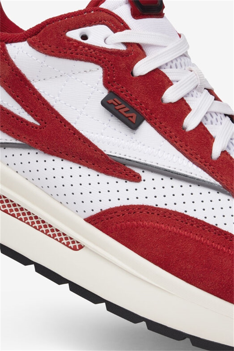 Red / White Men's Fila Renno Premium Sneakers | Saudi Arabia-931264