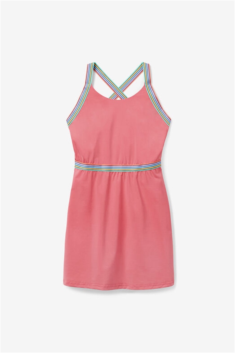 Rose Women\'s Fila Cross Court Cross Back Dress | Saudi Arabia-547820