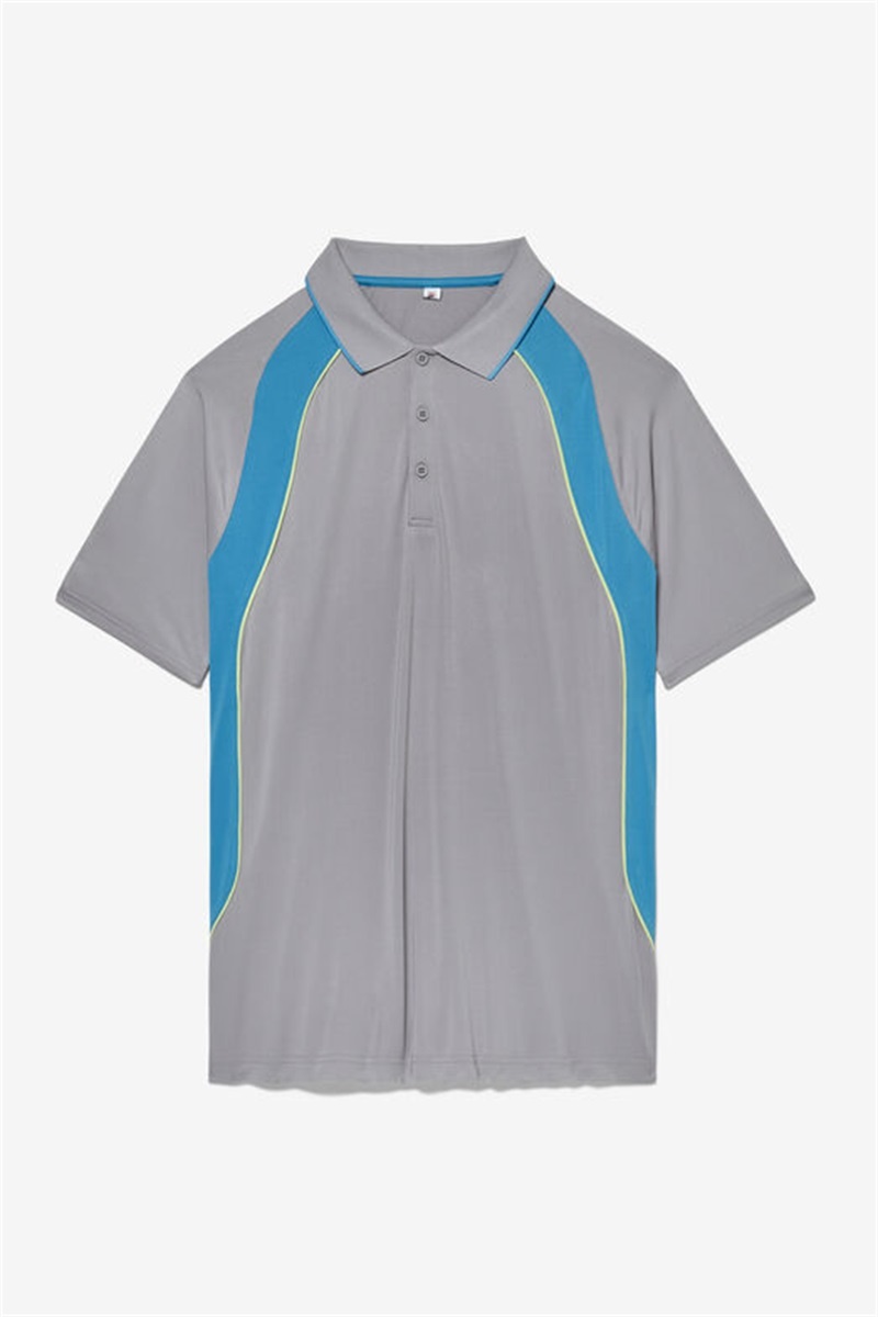 Silver / Light Green Men\'s Fila Backspin Short Sleeve Polo Shirts | Saudi Arabia-892375
