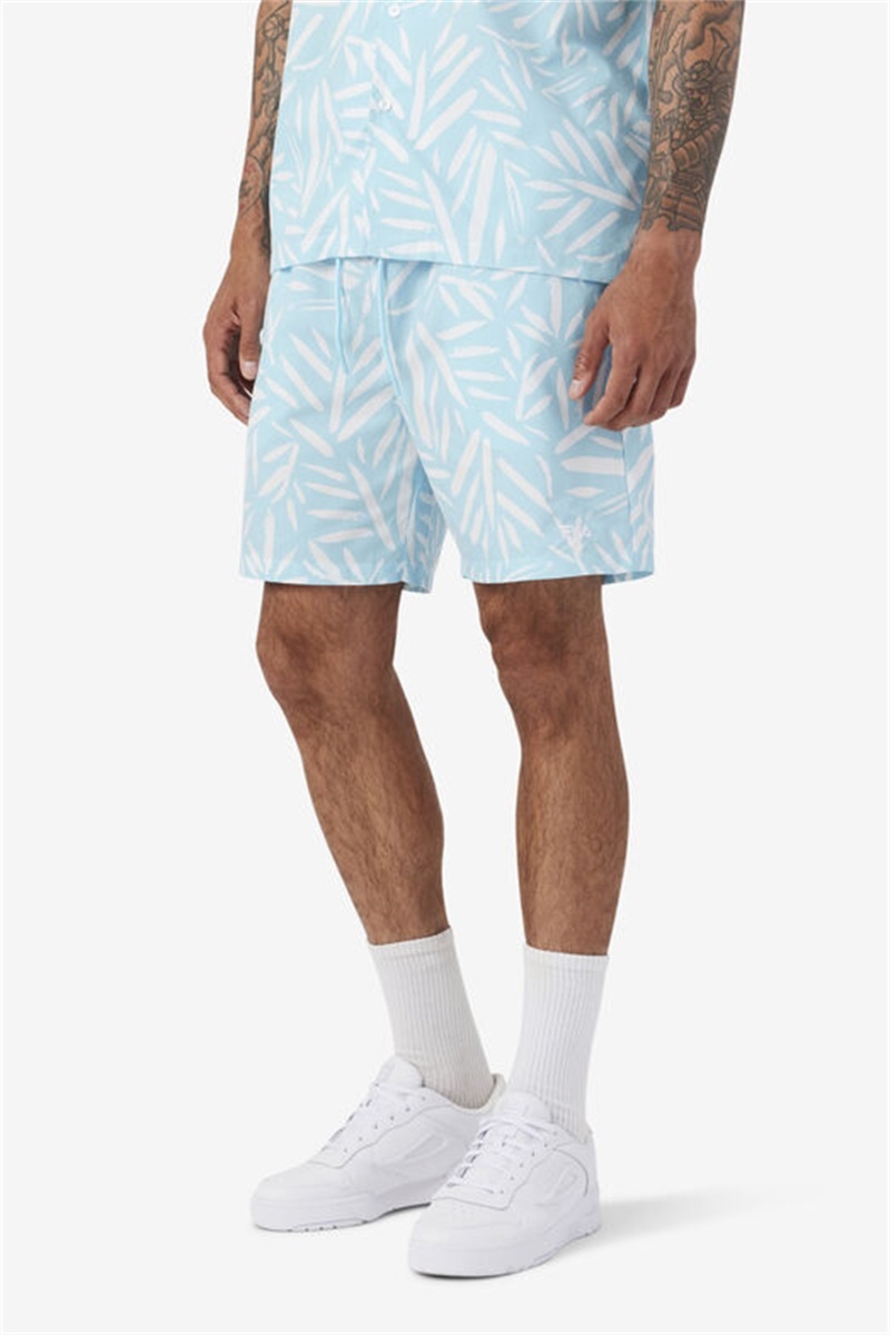 White Men's Fila Bamboo Shorts | Saudi Arabia-496512