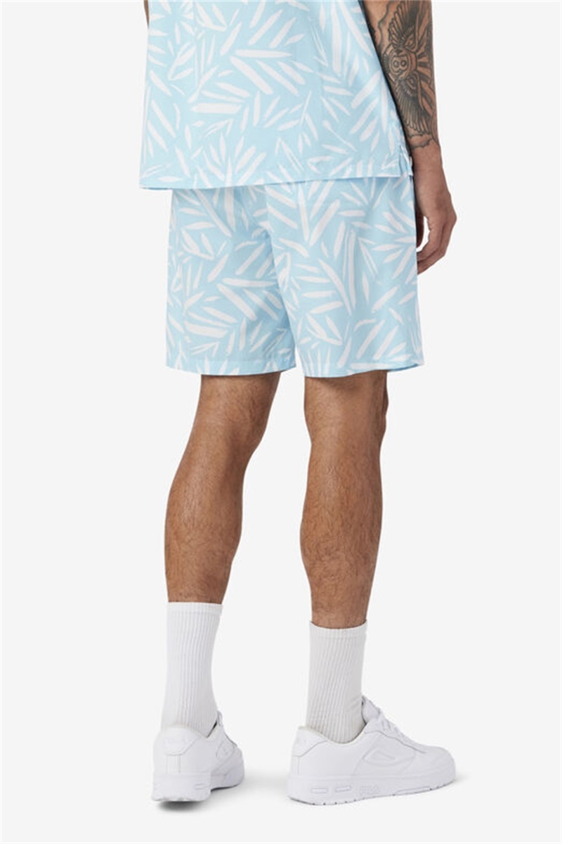 White Men's Fila Bamboo Shorts | Saudi Arabia-496512