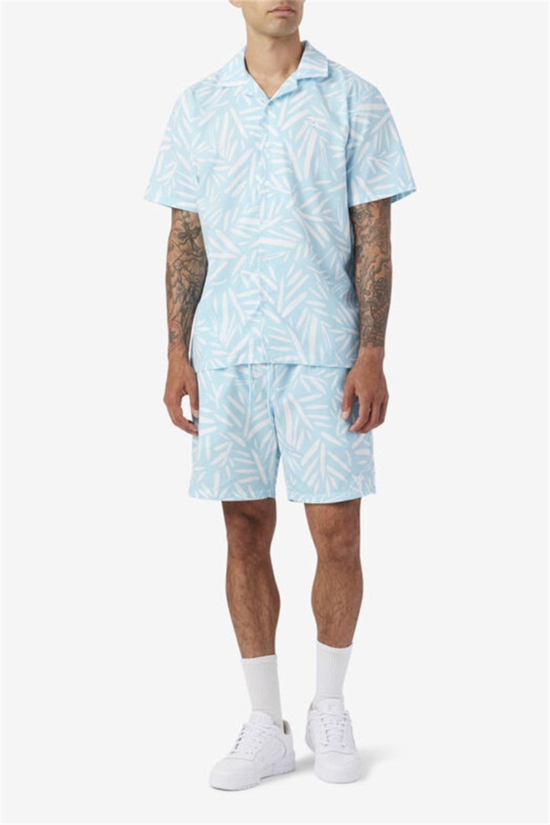 White Men's Fila Bamboo Shorts | Saudi Arabia-496512