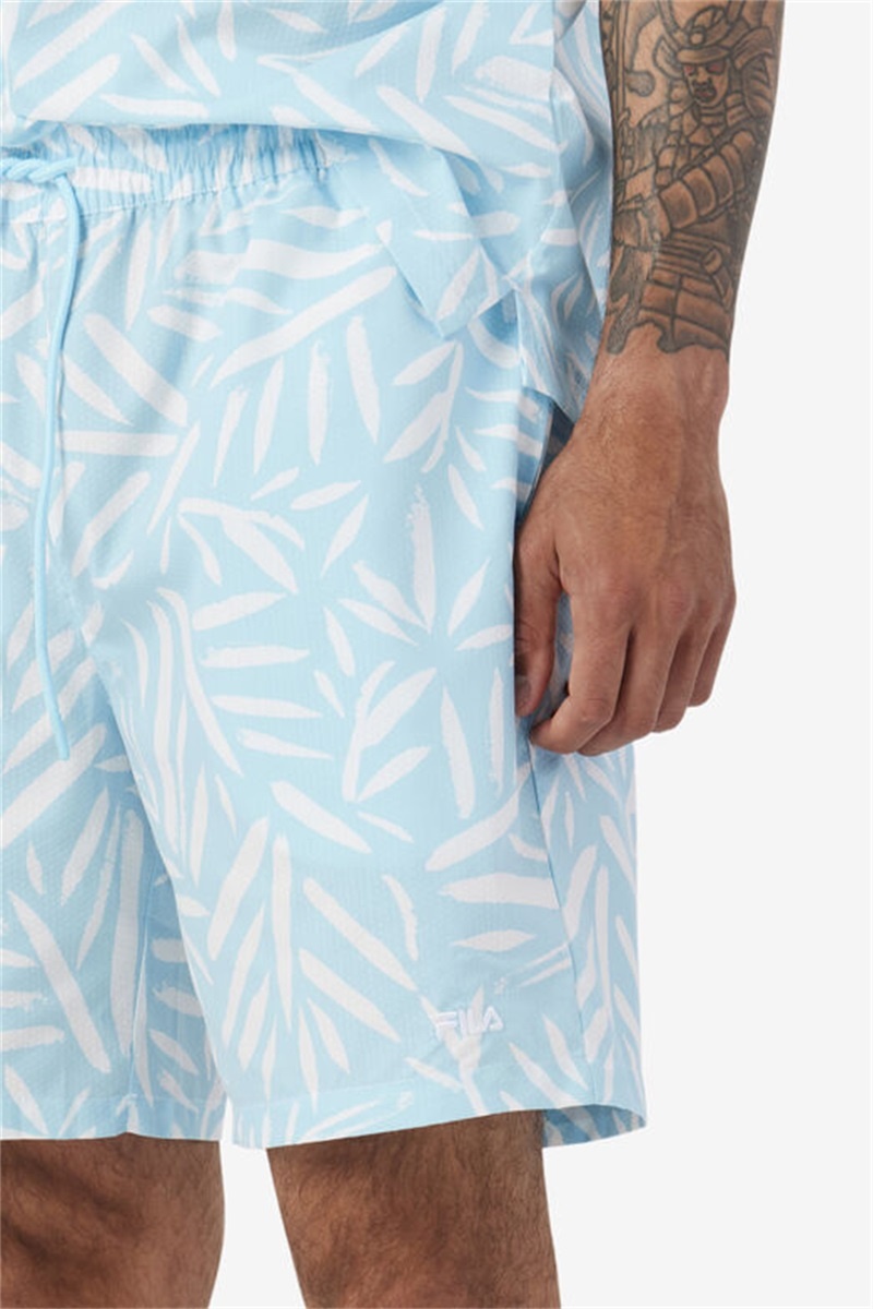 White Men's Fila Bamboo Shorts | Saudi Arabia-496512