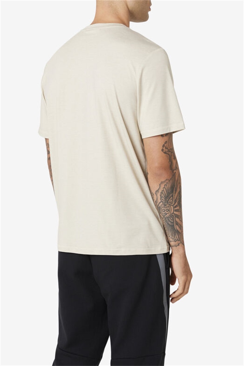 White Men's Fila Commuter Tee | Saudi Arabia-350692