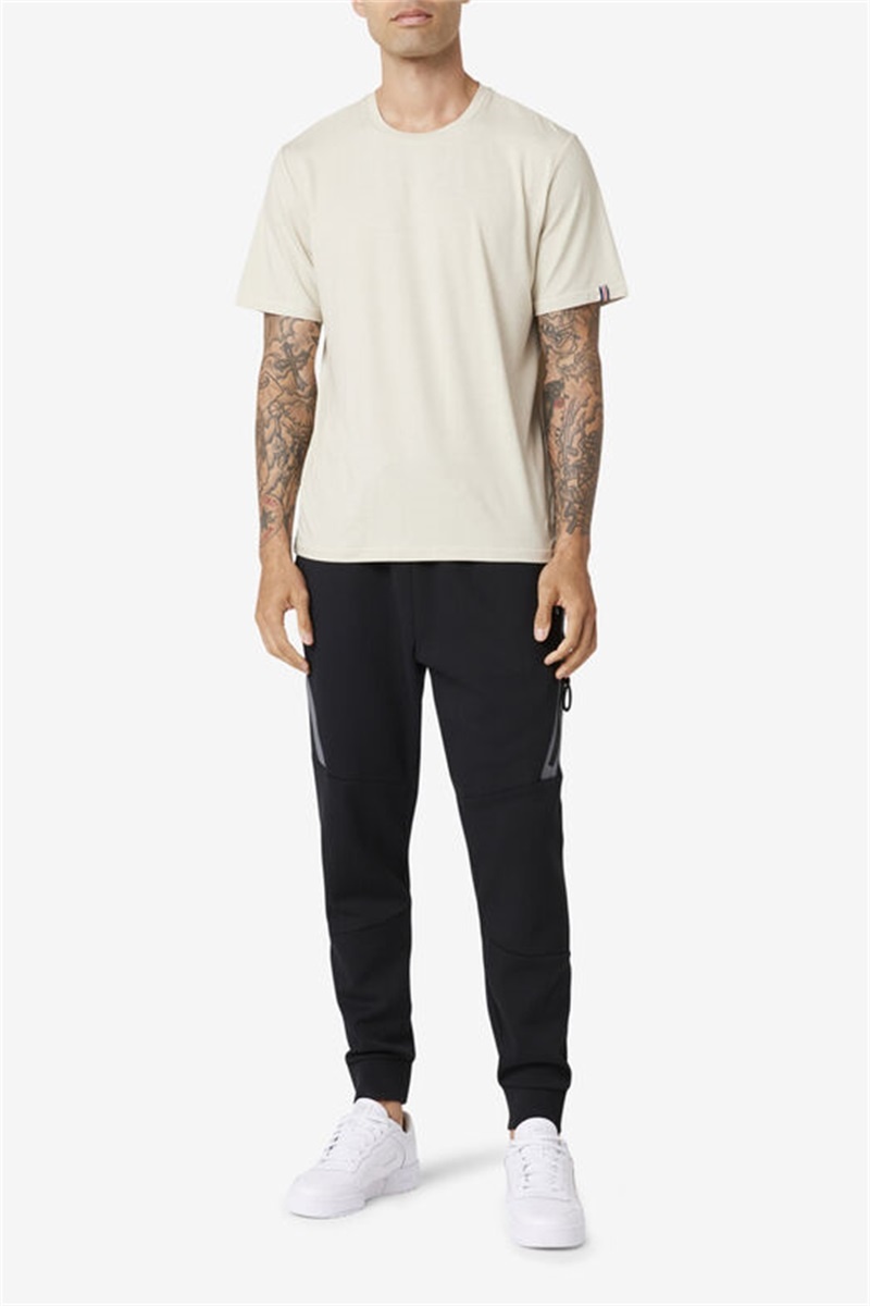 White Men's Fila Commuter Tee | Saudi Arabia-350692