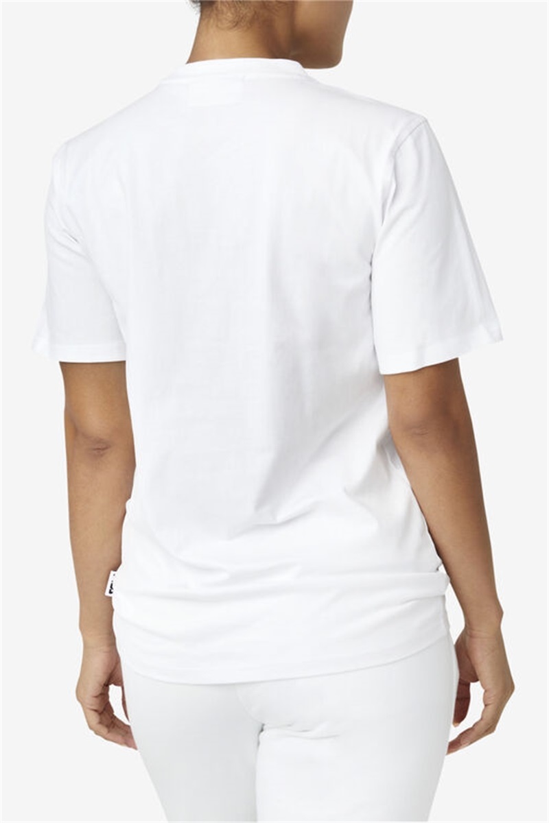 White Men's Fila Derion Tee | Saudi Arabia-904365