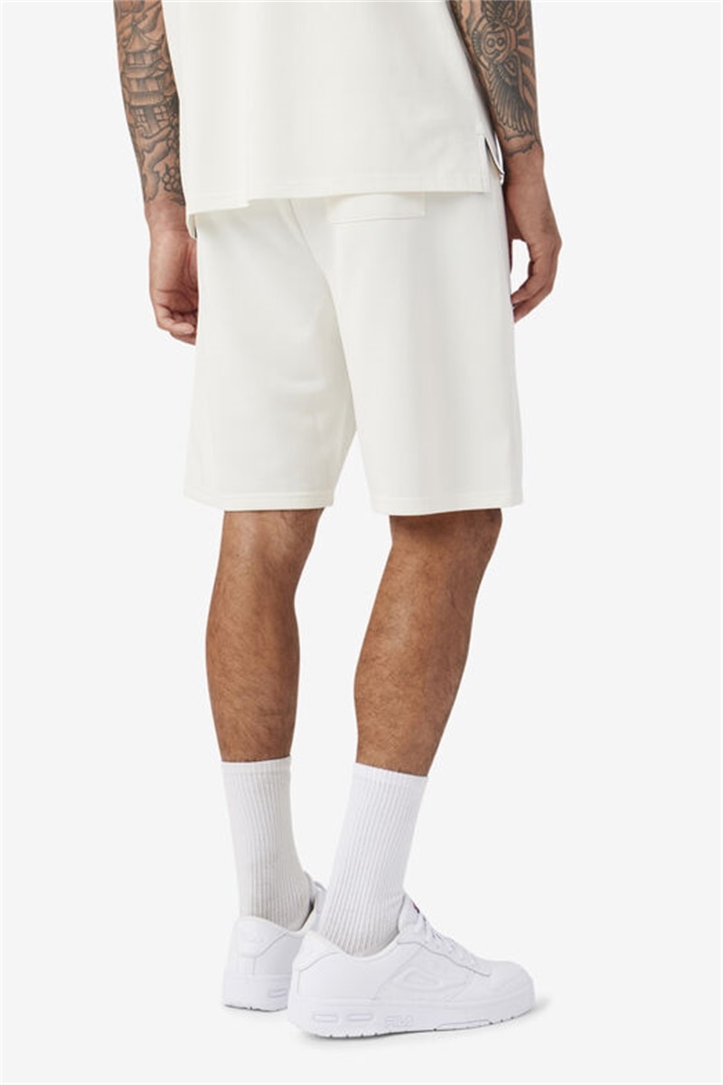 White Men's Fila Dominico Shorts | Saudi Arabia-915206