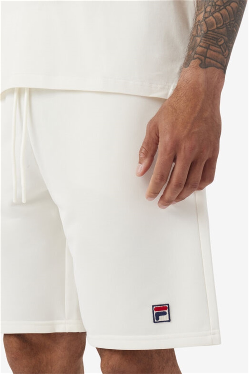White Men's Fila Dominico Shorts | Saudi Arabia-915206