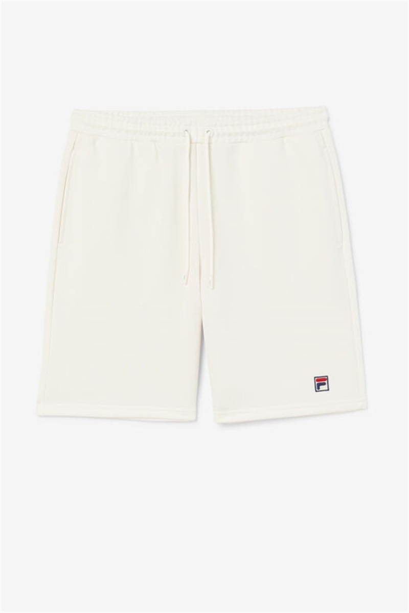 White Men\'s Fila Dominico Shorts | Saudi Arabia-915206