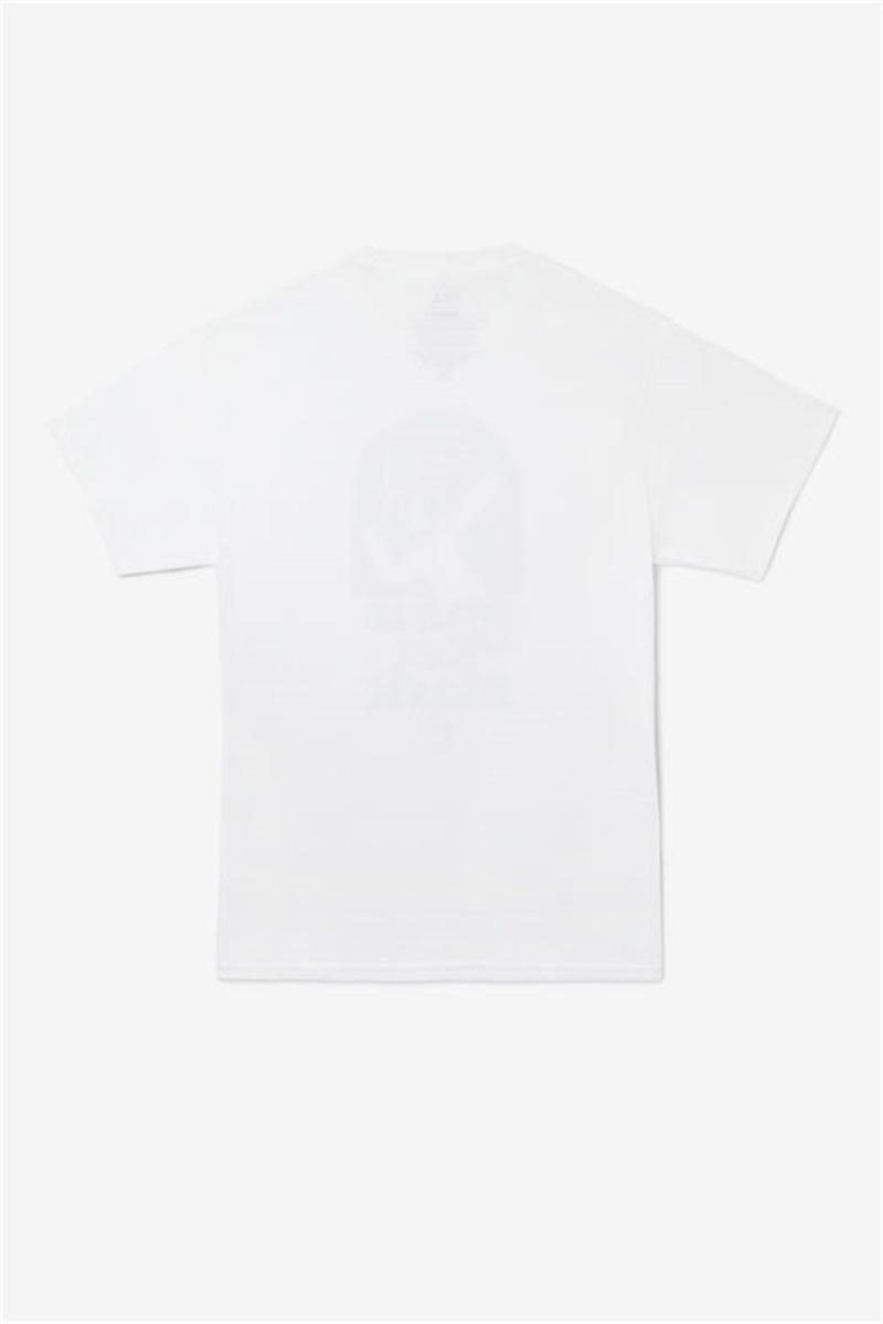 White Men's Fila Game Set Mask Tee | Saudi Arabia-089164