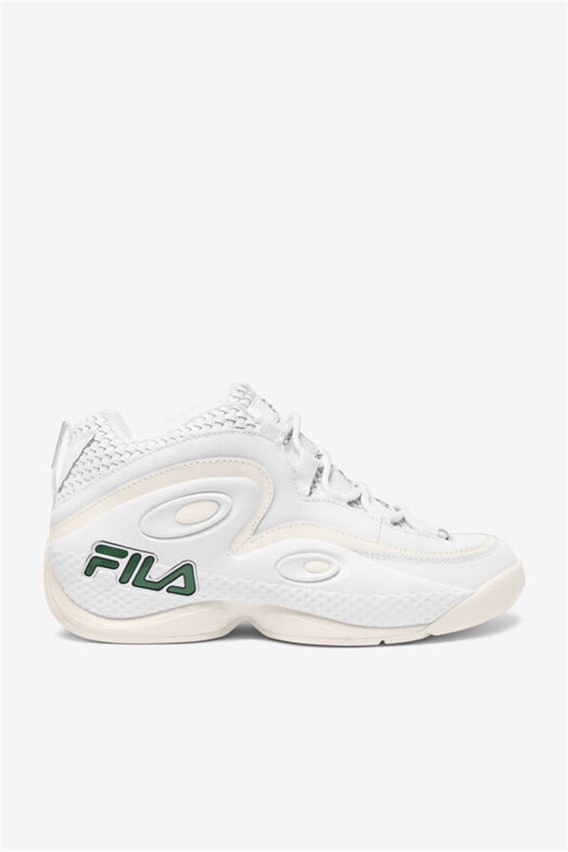 White Men\'s Fila Grant Hill 3 Woven Sneakers | Saudi Arabia-135046