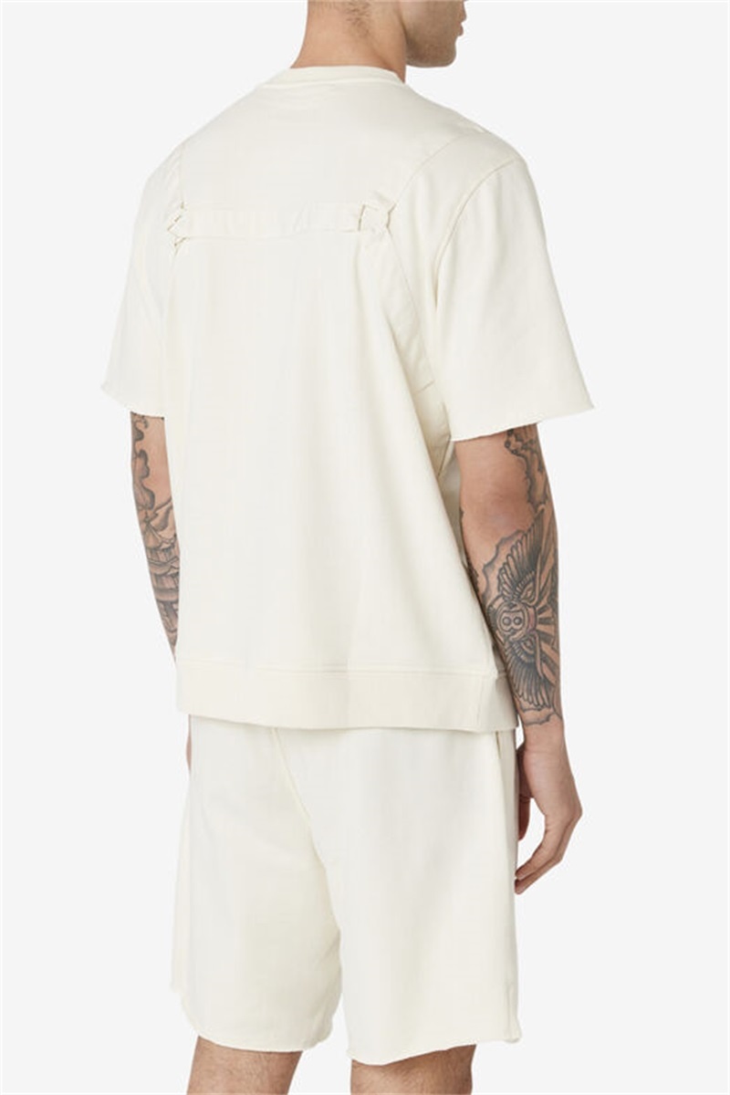 White Men's Fila Keaton Crew Tops | Saudi Arabia-637918