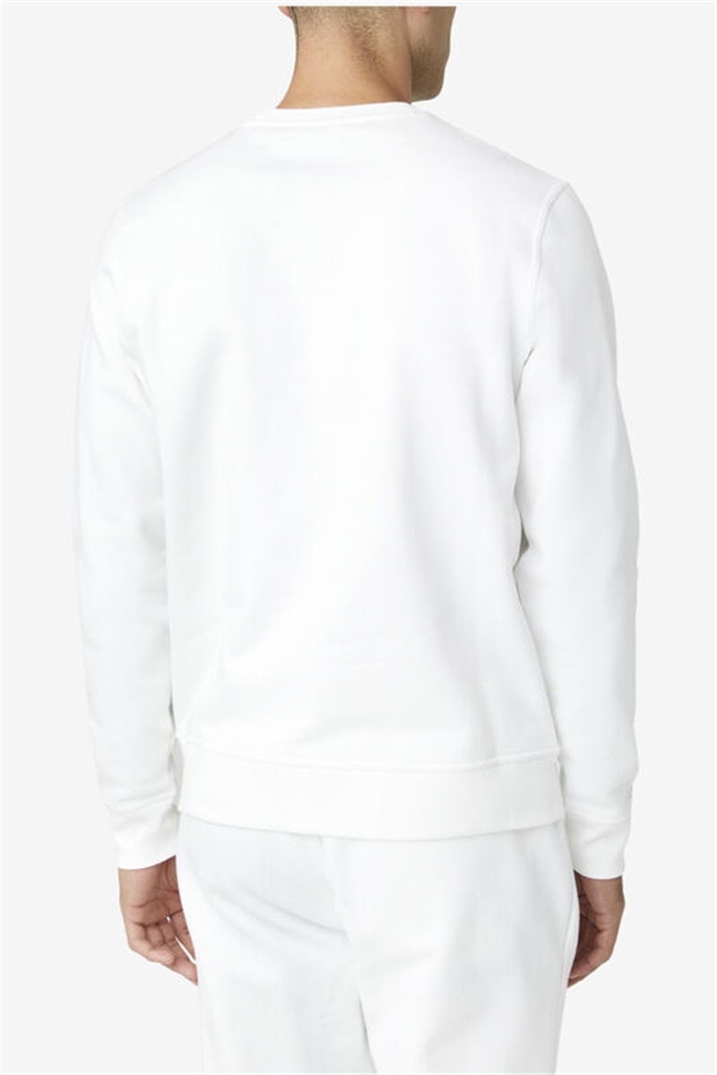 White Men's Fila Kieve Sweatshirts | Saudi Arabia-906172