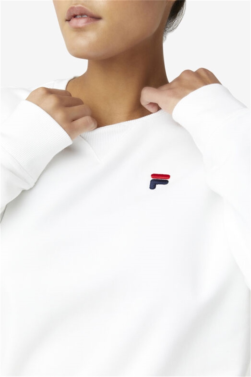 White Men's Fila Kieve Sweatshirts | Saudi Arabia-906172