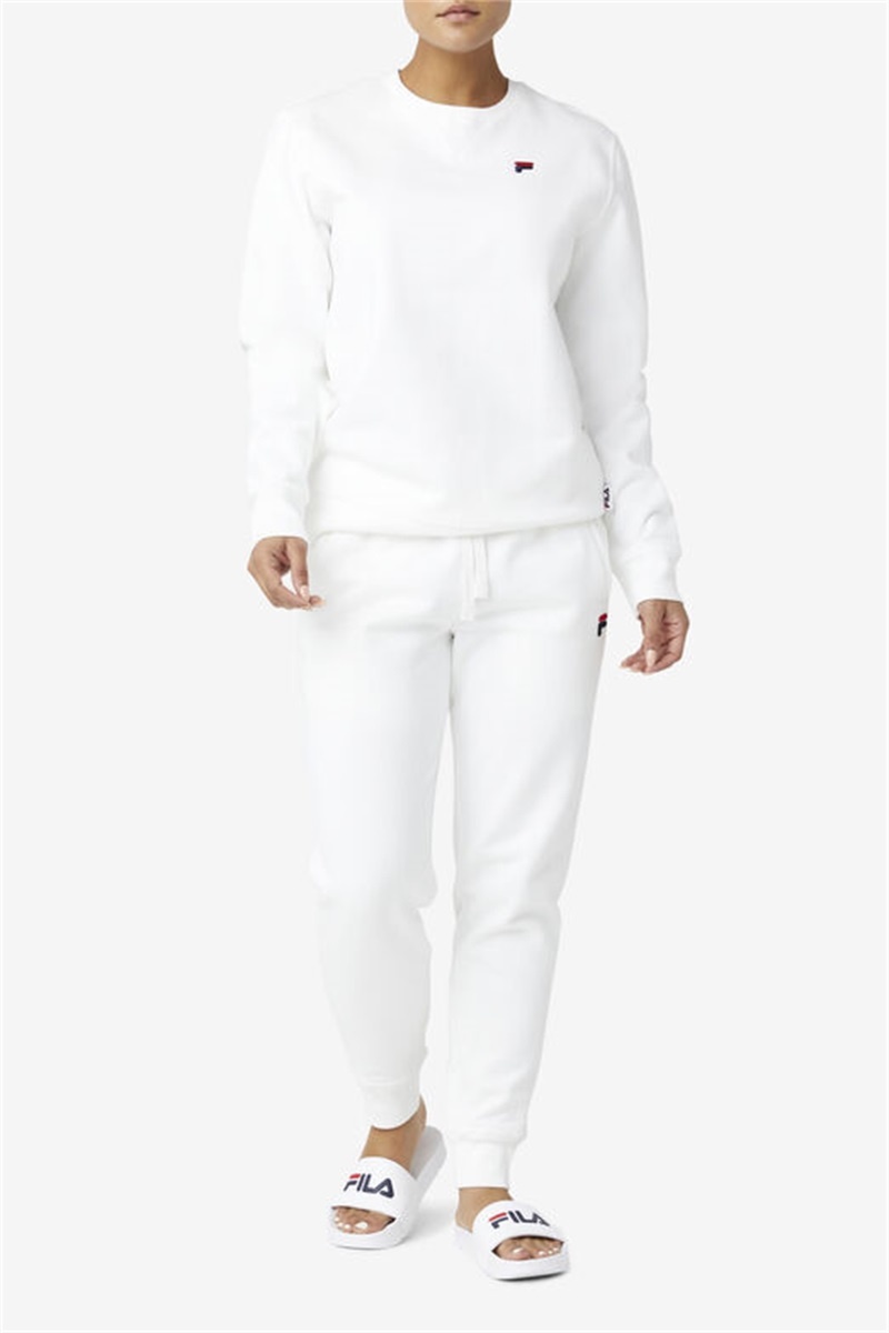 White Men's Fila Kieve Sweatshirts | Saudi Arabia-906172