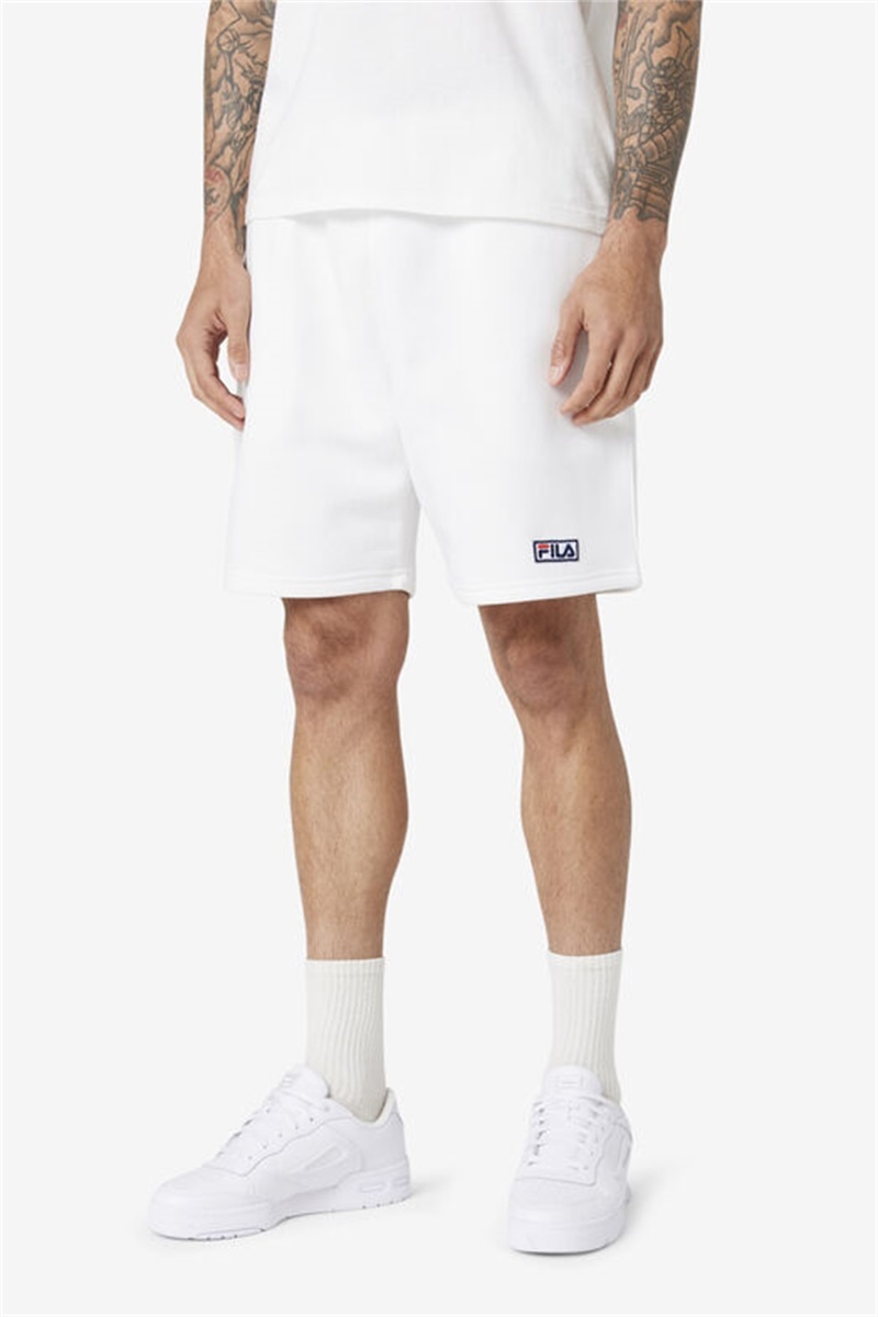 White Men's Fila Kylan Shorts | Saudi Arabia-392614