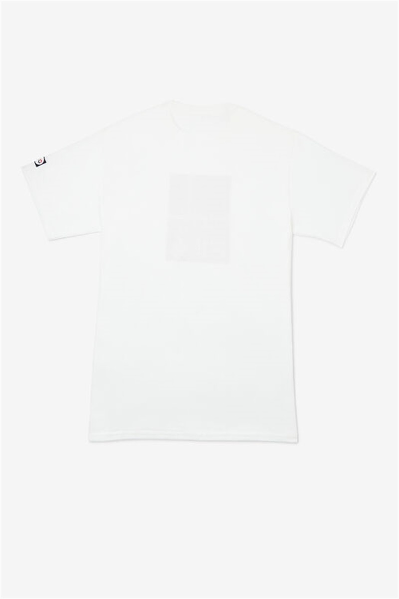 White Men's Fila London Tee | Saudi Arabia-605432