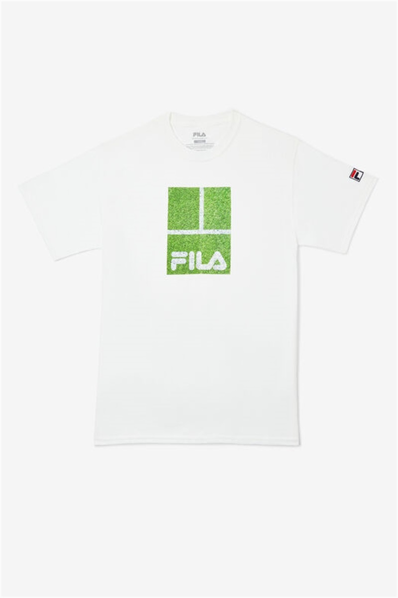 White Men\'s Fila London Tee | Saudi Arabia-605432