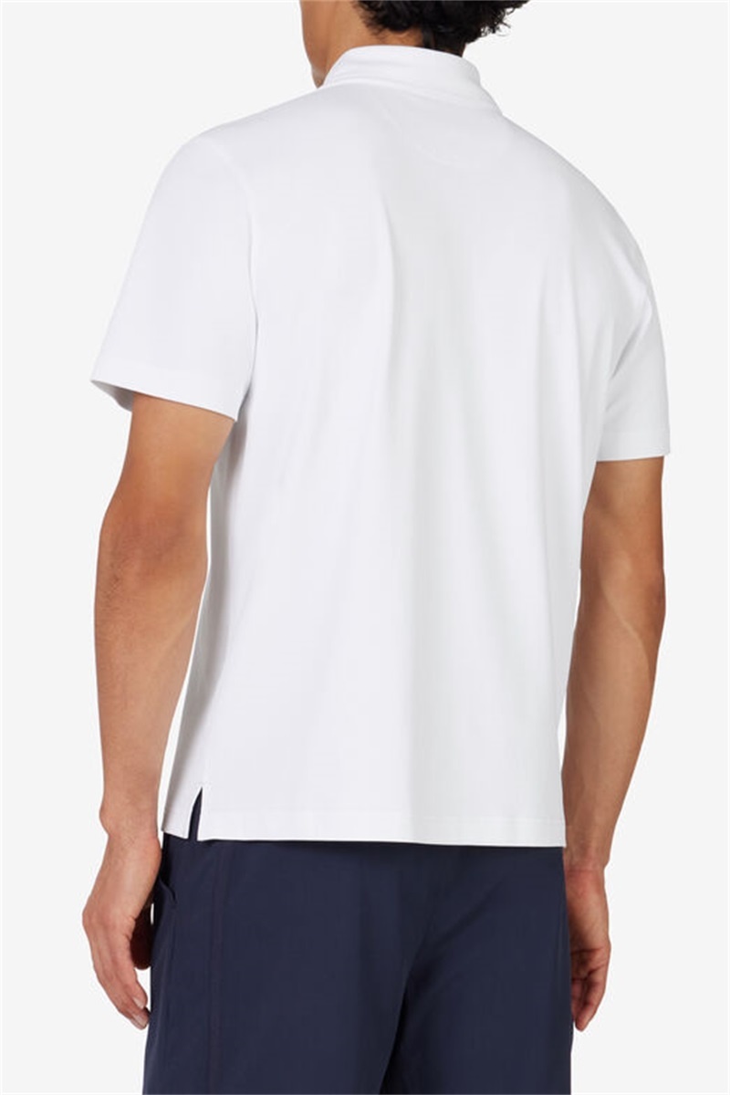 White Men's Fila Match Point Polo Shirts | Saudi Arabia-126354