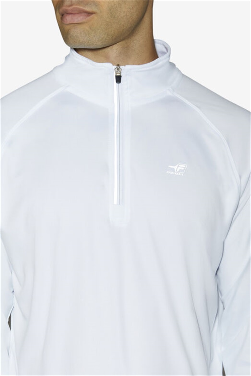 White Men's Fila Pickleball 1/4 Zip Shirts | Saudi Arabia-925836