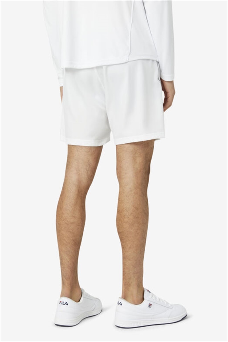 White Men's Fila Pickleball Shorts | Saudi Arabia-917205