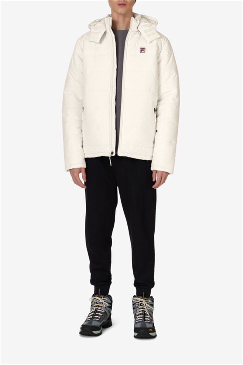 White Men's Fila Premium Heavyweight Puffers | Saudi Arabia-584329