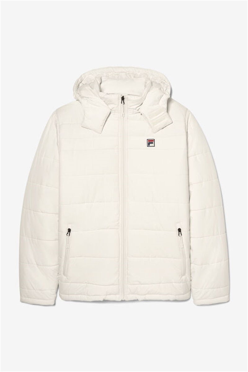 White Men\'s Fila Premium Heavyweight Puffers | Saudi Arabia-584329
