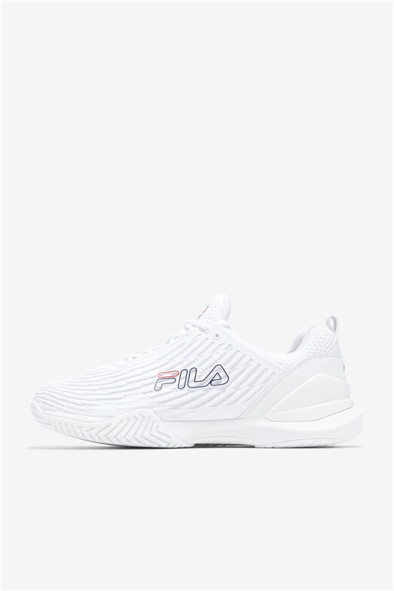 White Men's Fila Speedserve Energized Tennis Shoes | Saudi Arabia-203479
