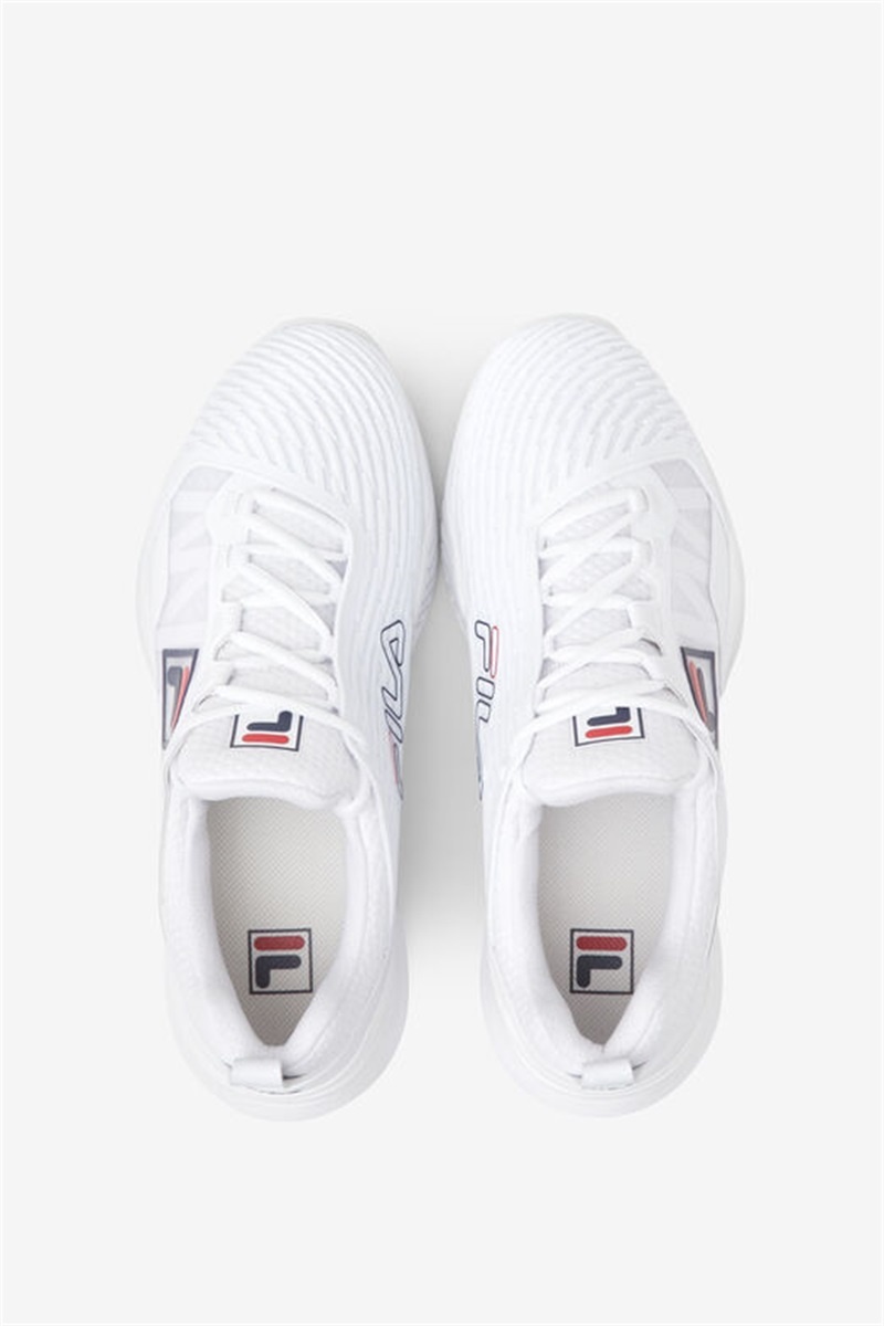 White Men's Fila Speedserve Energized Tennis Shoes | Saudi Arabia-203479