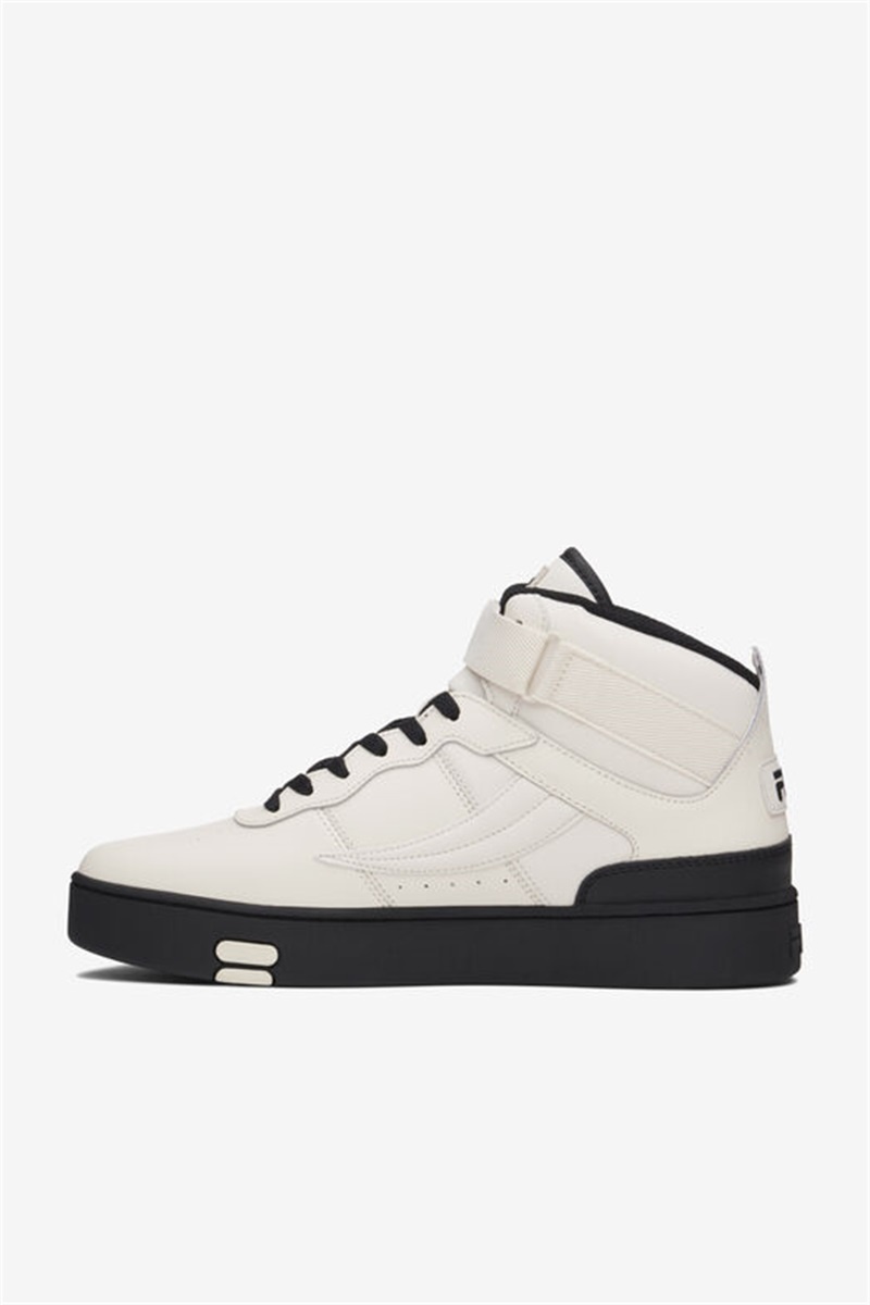 White Men's Fila V-10 Lux Sneakers | Saudi Arabia-372465