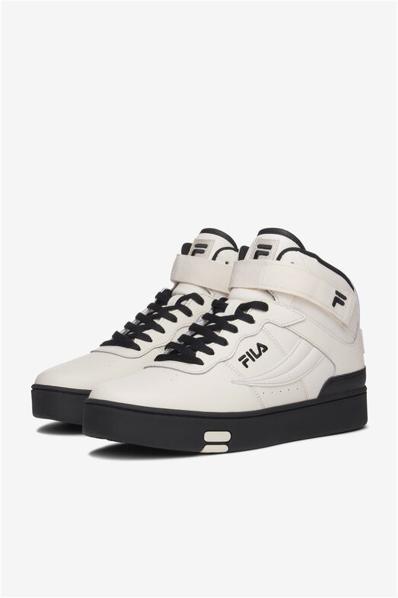 White Men's Fila V-10 Lux Sneakers | Saudi Arabia-372465
