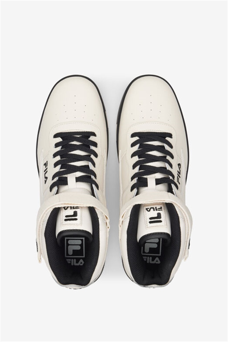 White Men's Fila V-10 Lux Sneakers | Saudi Arabia-372465