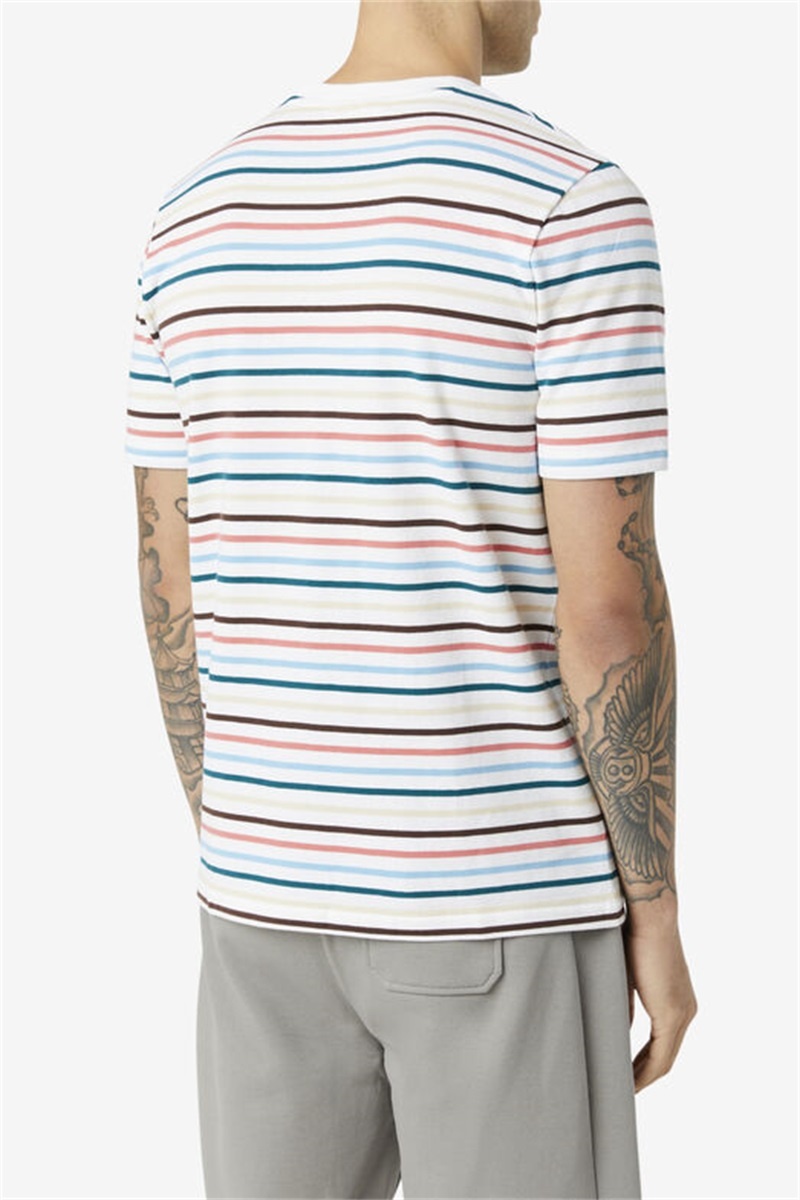 White Men's Fila Vara Tee | Saudi Arabia-809423