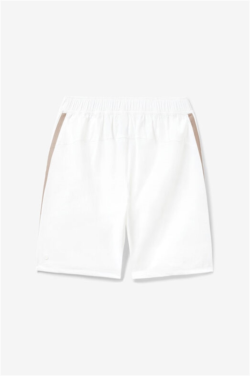 White Men's Fila Wild Card Shorts | Saudi Arabia-409352