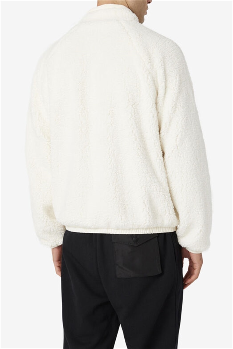 White Men's Fila Yuri Jackets | Saudi Arabia-864390