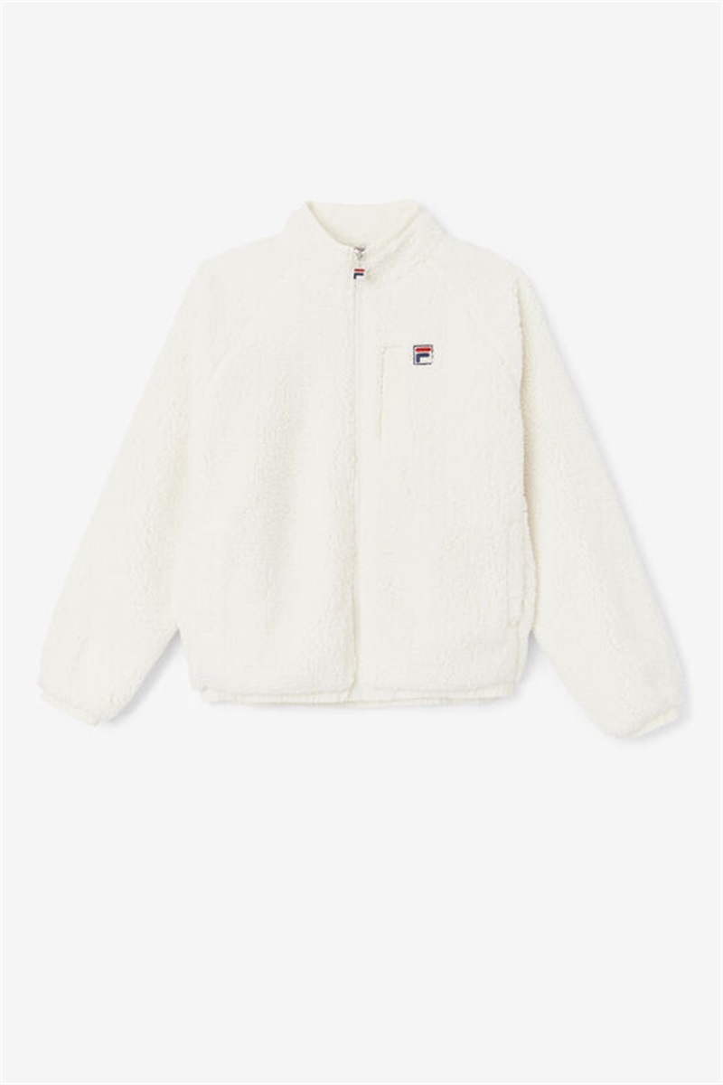 White Men\'s Fila Yuri Jackets | Saudi Arabia-864390
