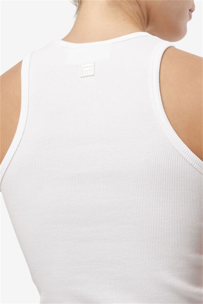 White Women's Fila Alexia Tanks | Saudi Arabia-260385