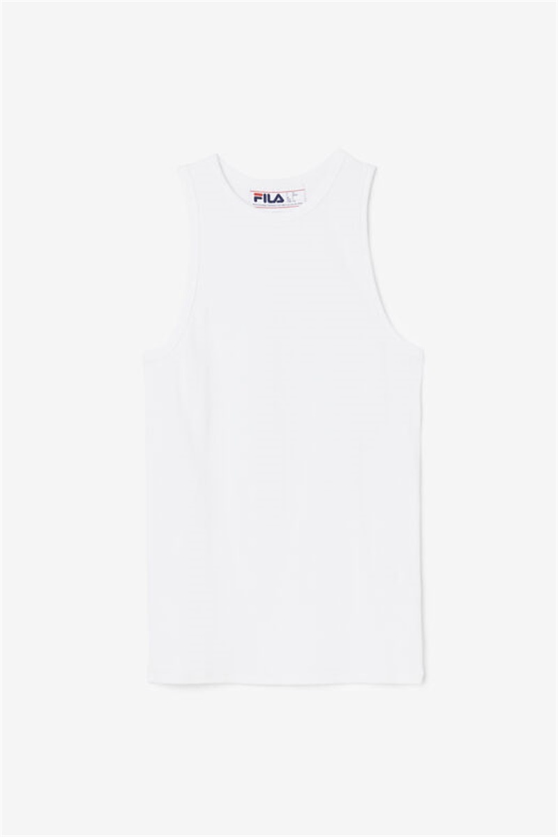 White Women\'s Fila Alexia Tanks | Saudi Arabia-260385