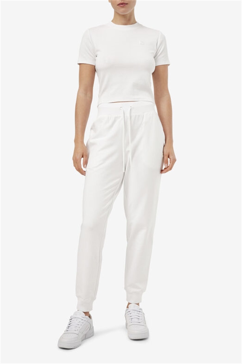 White Women's Fila Ammara Tops | Saudi Arabia-683915