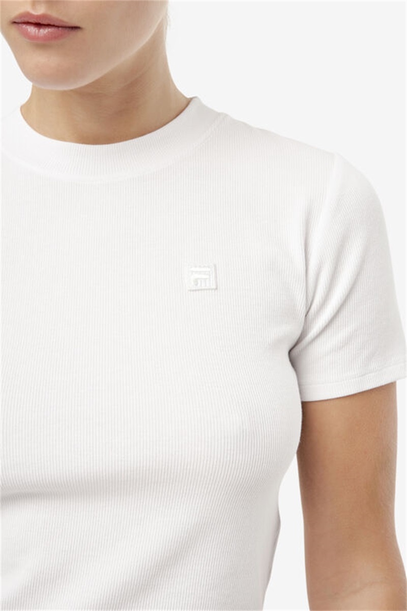 White Women's Fila Ammara Tops | Saudi Arabia-683915