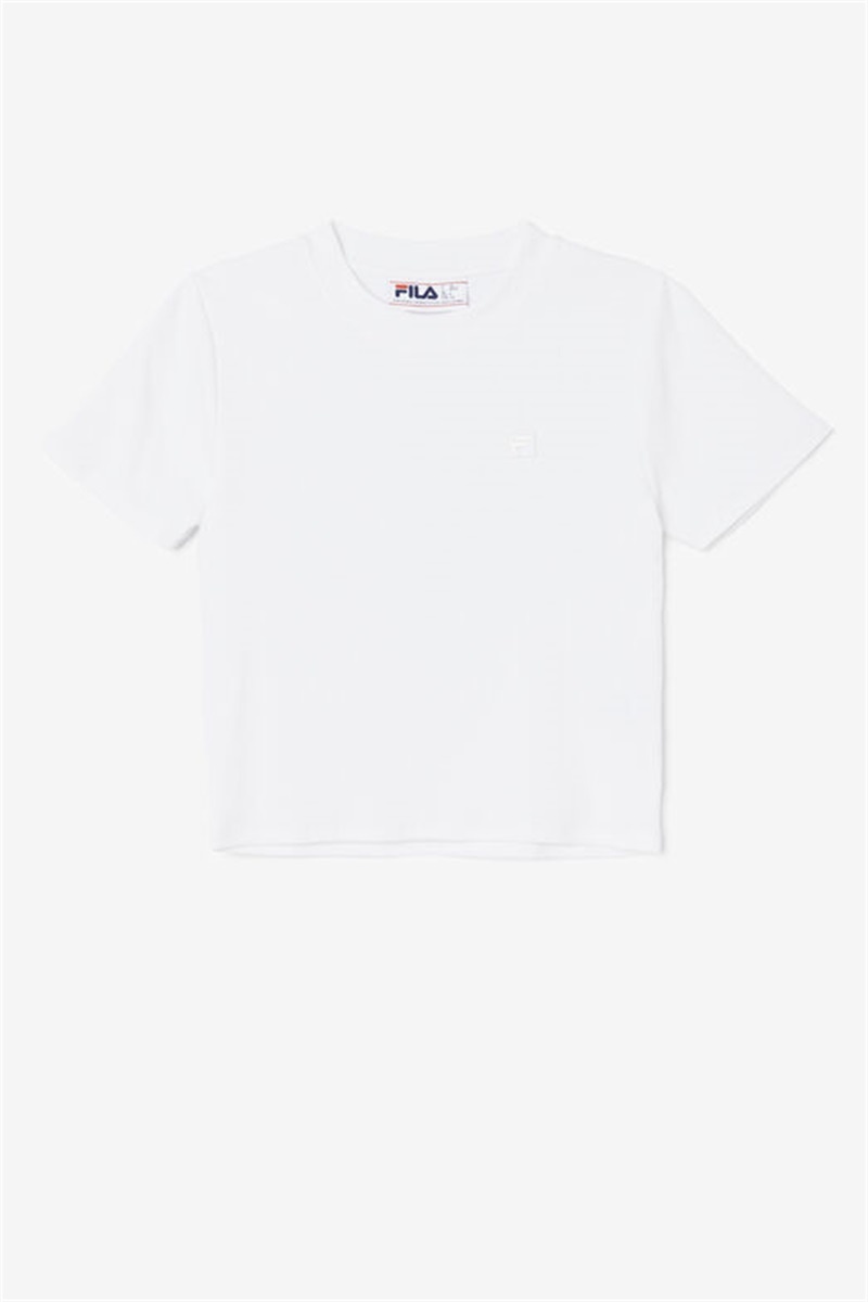 White Women\'s Fila Ammara Tops | Saudi Arabia-683915