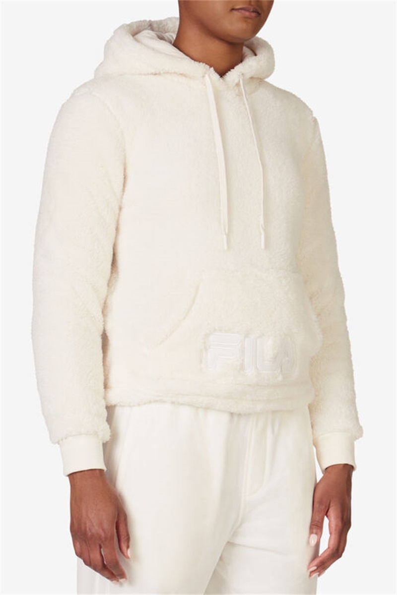 White Women's Fila Arctic Hoodie | Saudi Arabia-348502