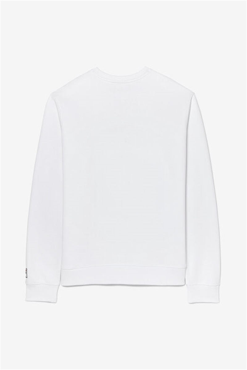 White Women's Fila Crewneck Sweatshirts | Saudi Arabia-085926