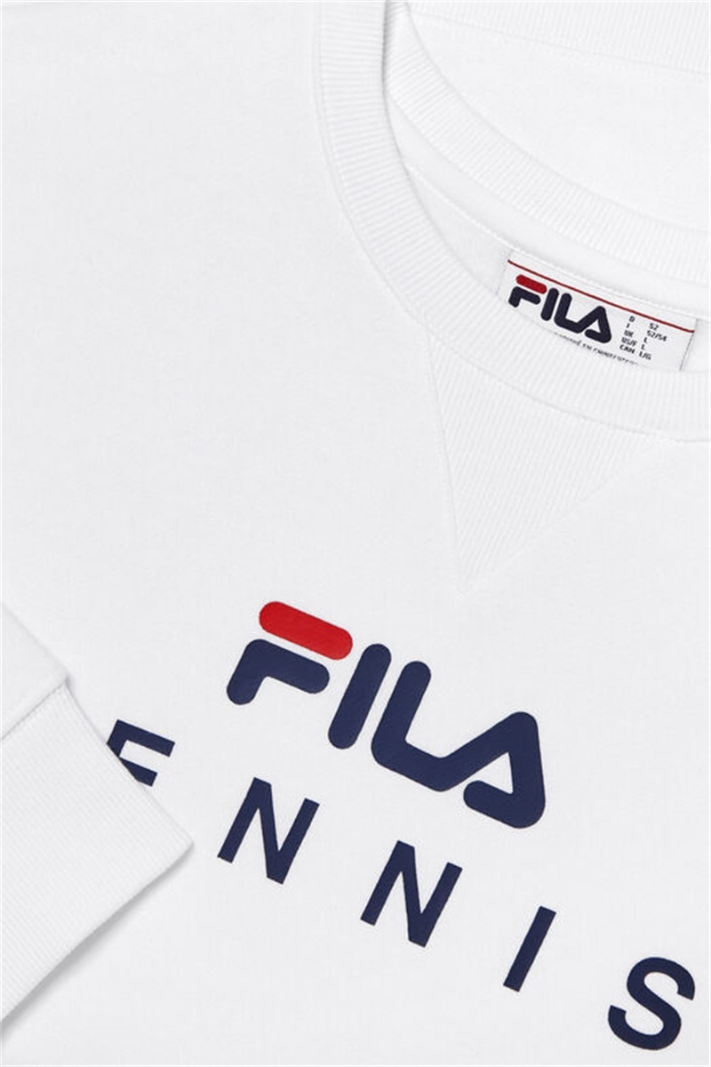 White Women's Fila Crewneck Sweatshirts | Saudi Arabia-085926