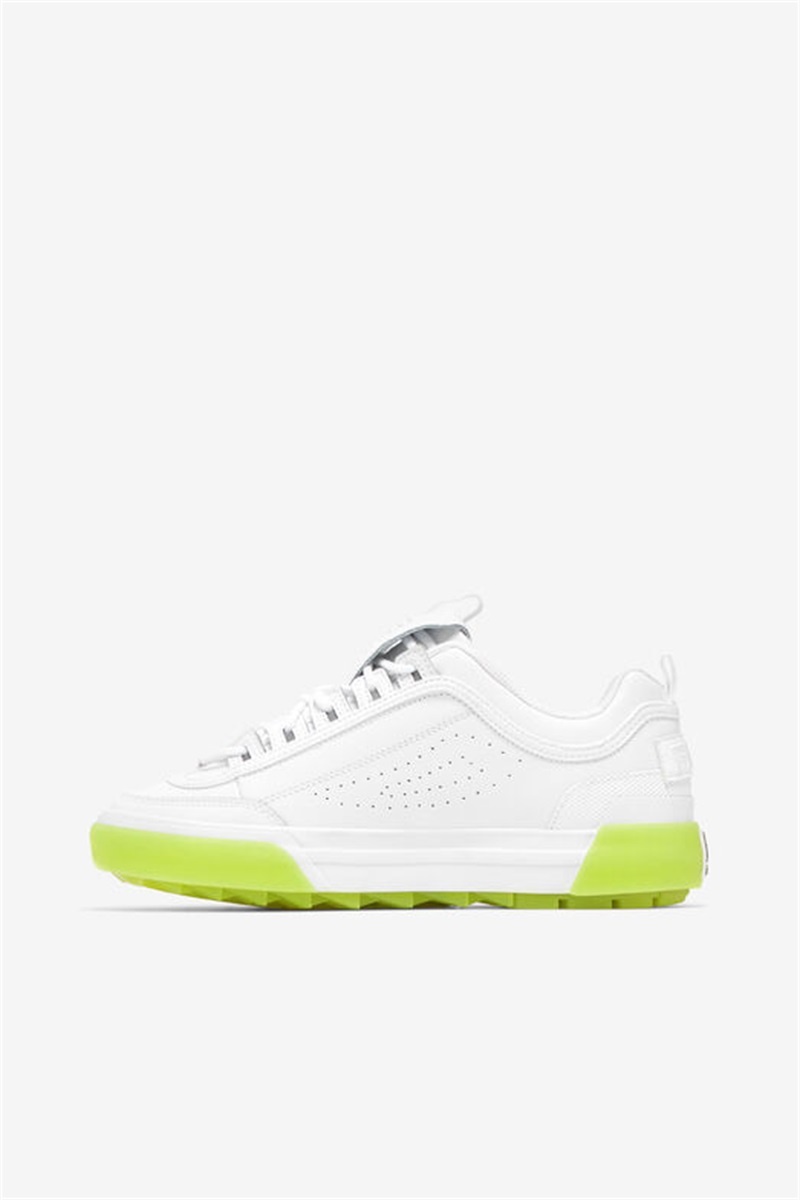 White Women's Fila Disruptor 2 Vulcanized Sneakers | Saudi Arabia-154930